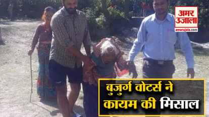 In Uttrakhand Elderly voters used their vote rights, set example for others