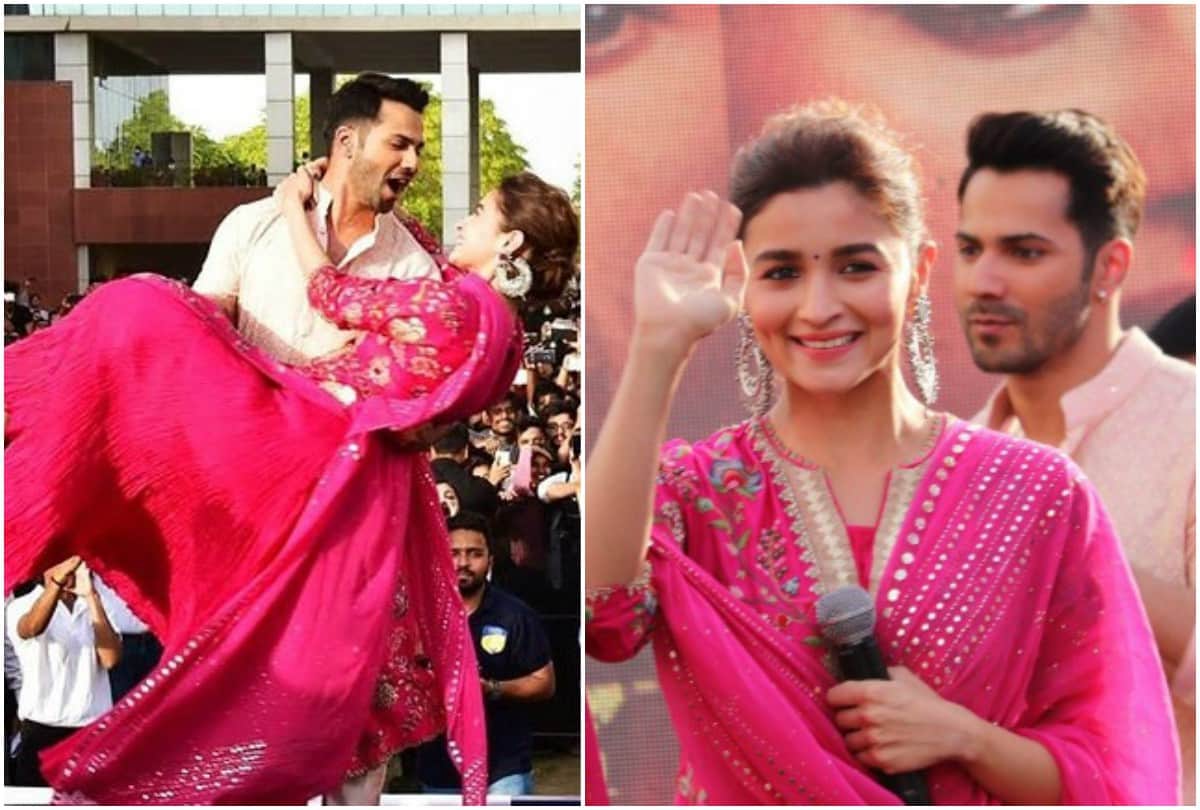 Alia Bhatt Varun Dhawan Kalank film promotion in Jaipur picture viral on social media