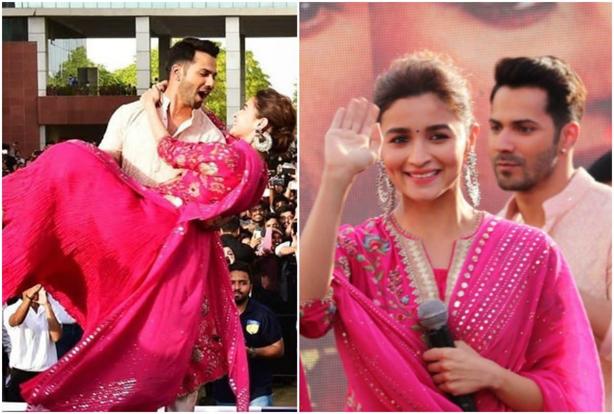 Alia Bhatt Varun Dhawan Kalank film promotion in Jaipur picture viral on social media