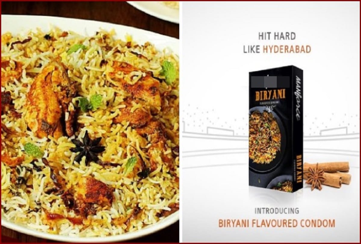 manforce introduces new hyderabadi biryani flavored condom viral on social media