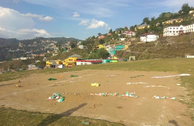 Meeting at the Simkani Ground, but did not pick up the waste