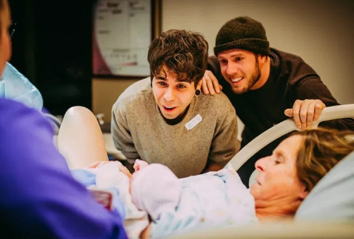 61 year old woman gave birth to own granddaughter acted as surrogate for gay son