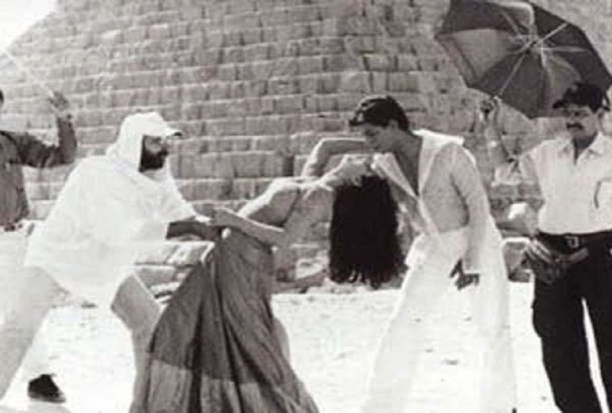 shahrukh khan backstage photos during the film shooting