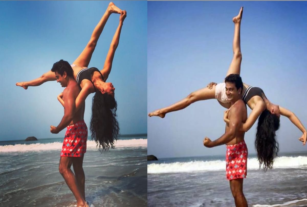 Kavita Kaushik and her husband yoga pictures trending on social media