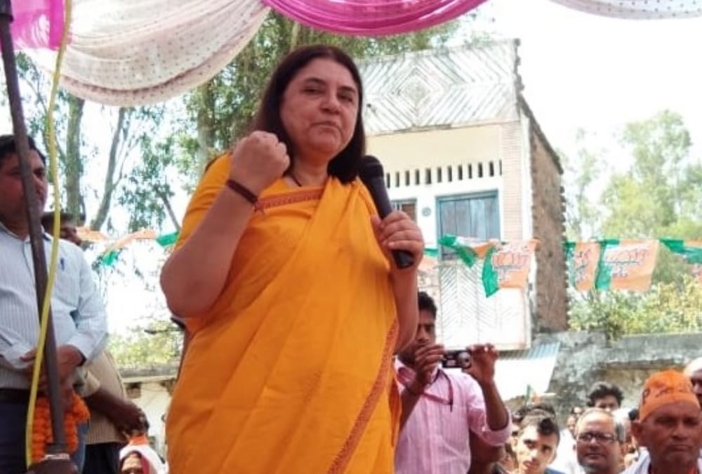 Videos of Menka Gandhi's statement on muslims.