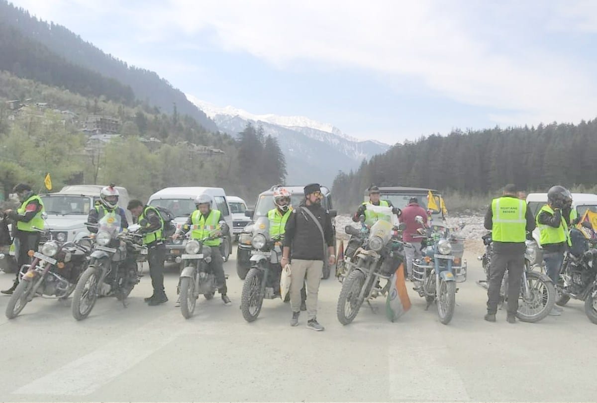 bikers rally in manali for environment conservation awareness