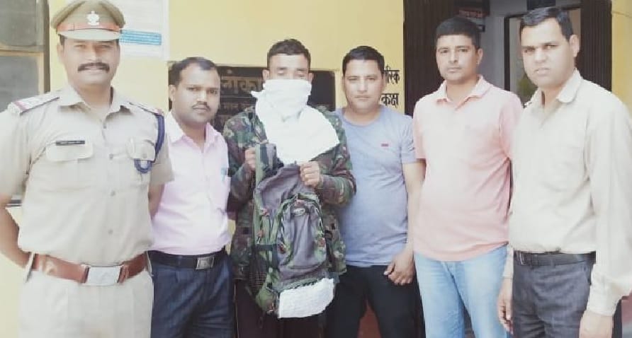 One arrested with three kg charas