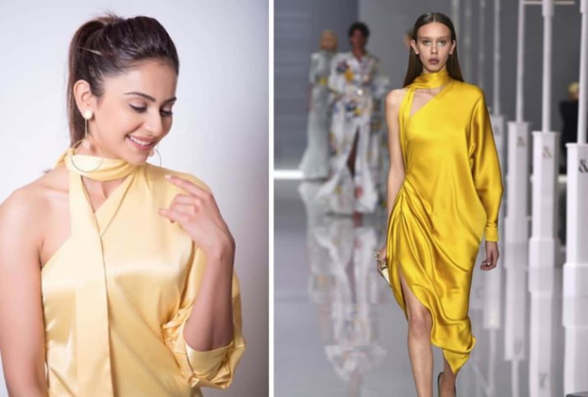 Rakul Preet trolled for wearing fake designer dress Internet says tabaah ho gaye