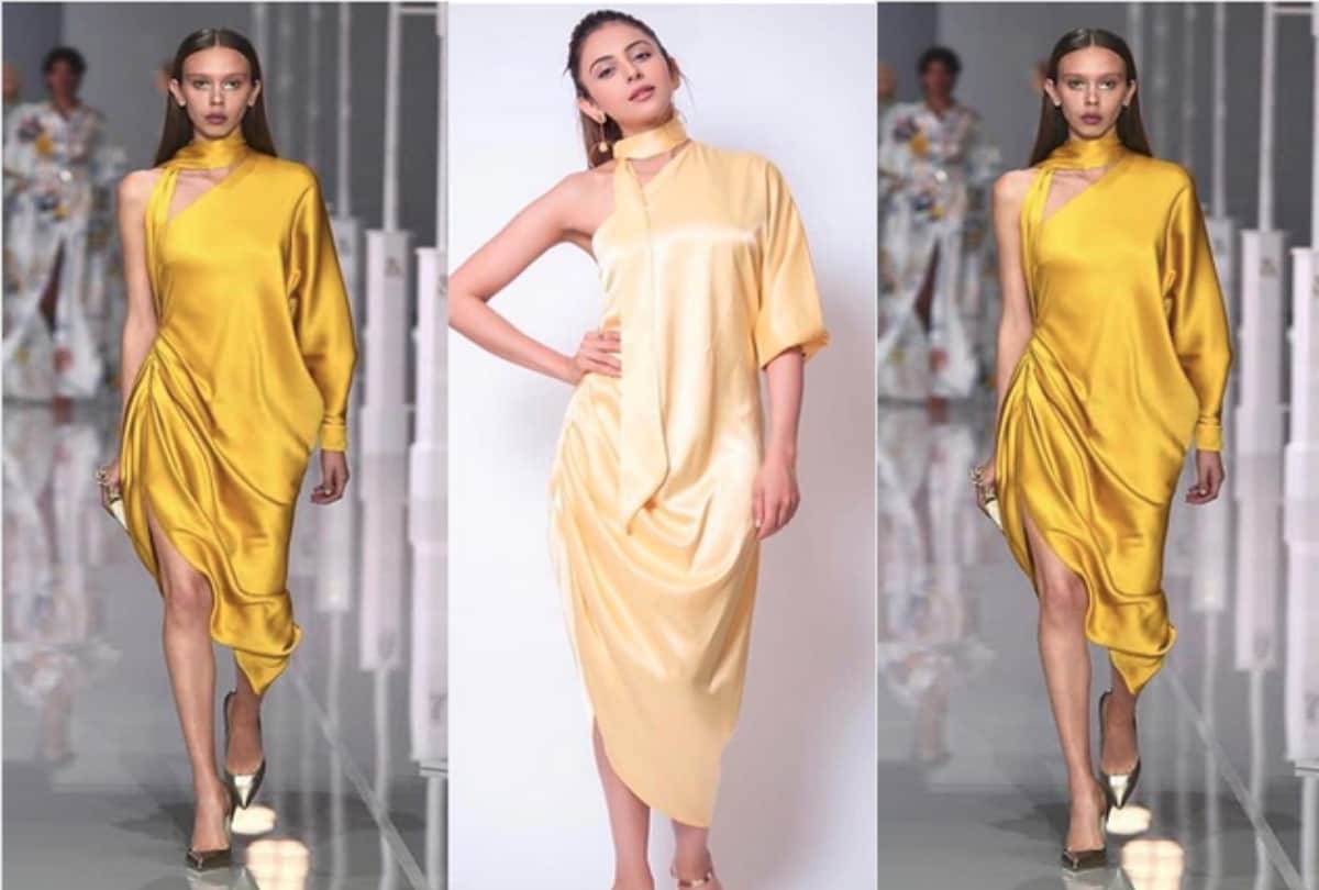 Rakul Preet trolled for wearing fake designer dress Internet says tabaah ho gaye