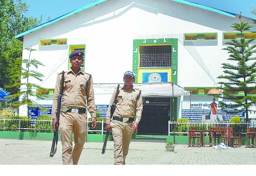 EVMs are kept in three security circles