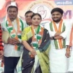 हार्दिक पटेल के साथ नैनाबा जडेजा