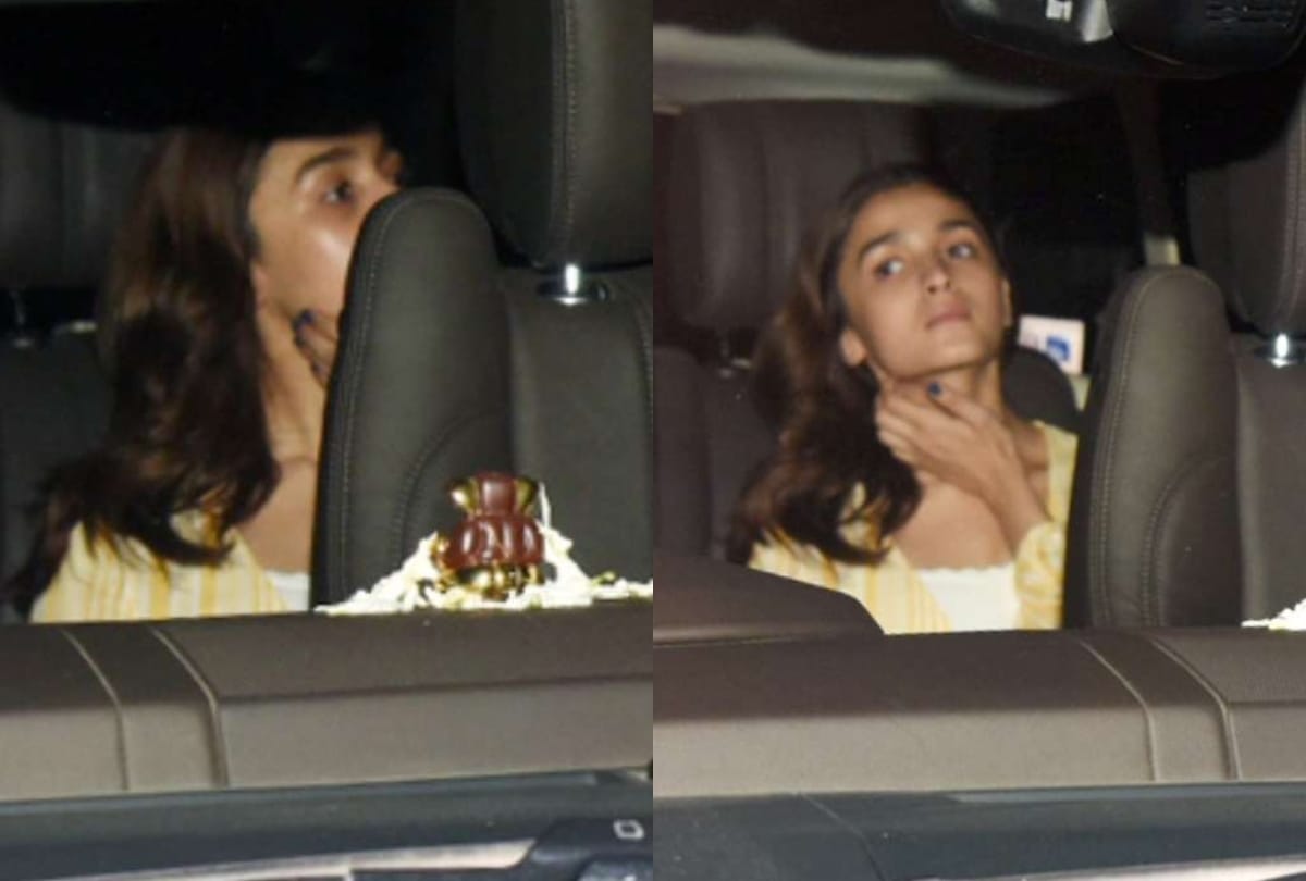 alia bhatt with ranbir kapoor visits karan johar house