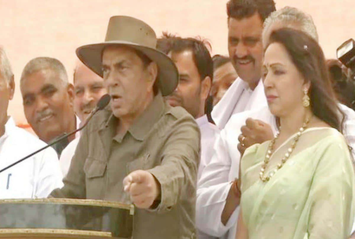 bjp candidate Hema Malini first time talks about step son bjp candidate Sunny Deol