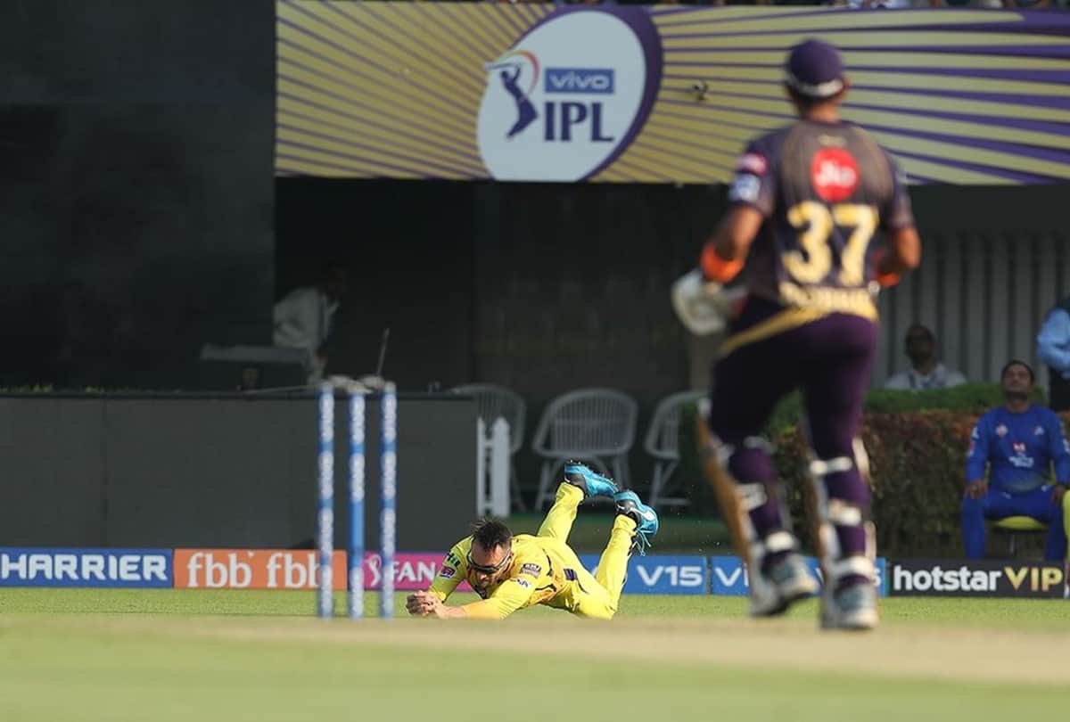 IPL 2019: Du plessis takes a beautiful catch to dismiss Robin Uthappa