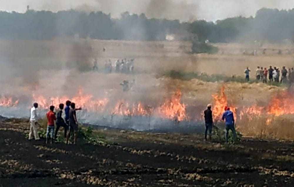 fire in rudrapur area
