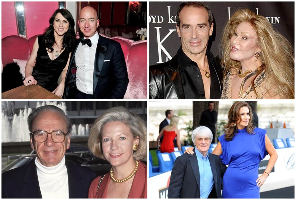 Most Expensive Break Ups Divorces in world Amazon Jeff Bezos wife gets 35 billion