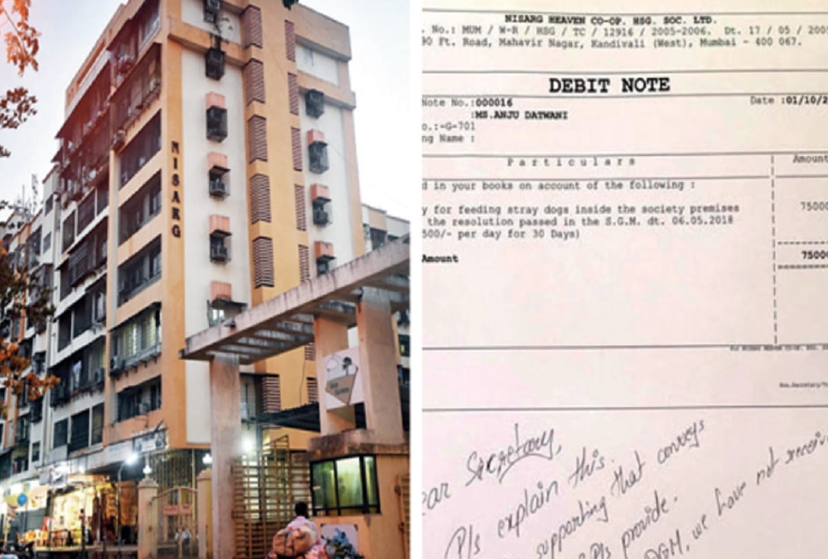 Mumbai woman charged more than 3 lakh rupees by society for feeding stray dogs