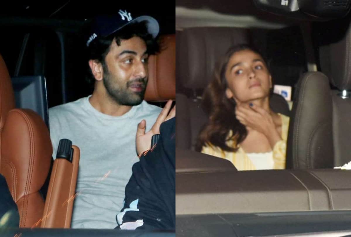 alia bhatt with ranbir kapoor visits karan johar house