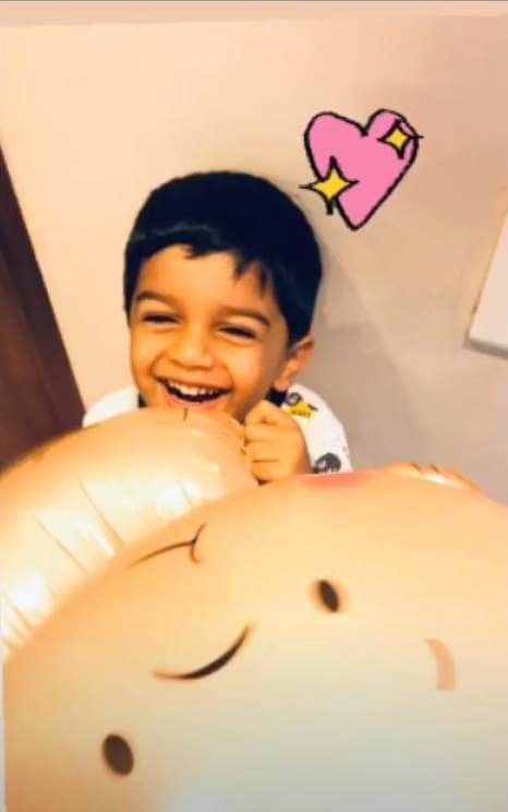 sameera reddy enjoying her baby shower party with son hans varde