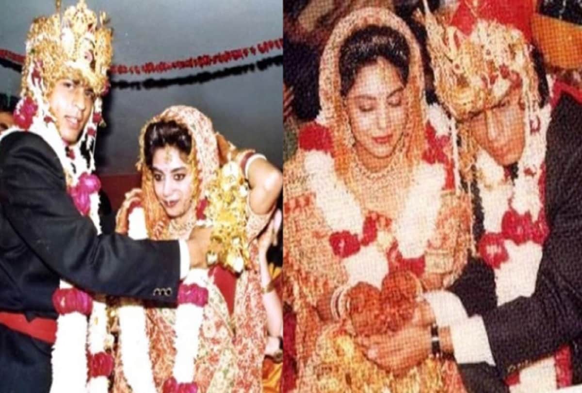 shah rukh khan gauri khan wedding anniversary look at the wedding album of them