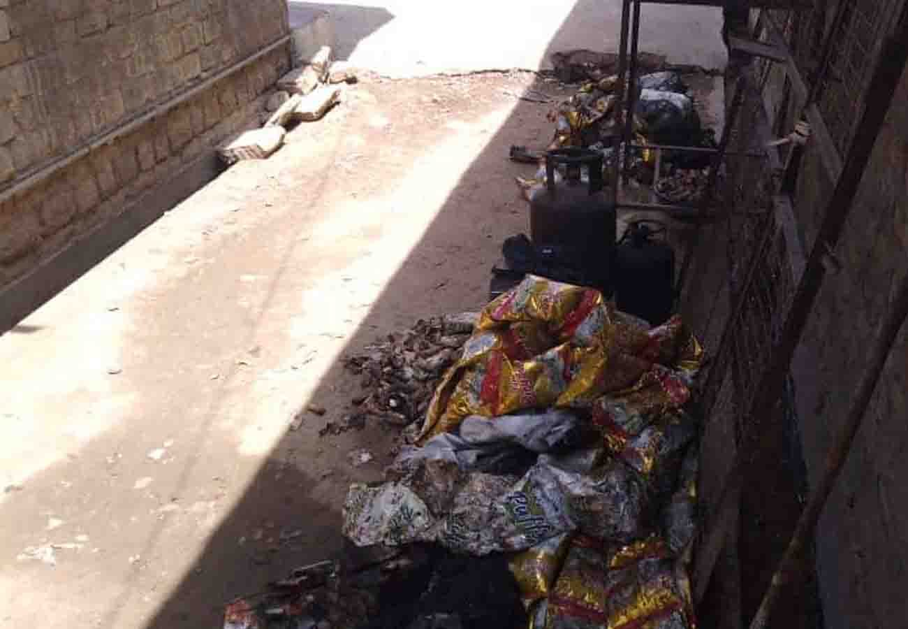 BJP District General Secretary's godown caught fire in chitrakoot