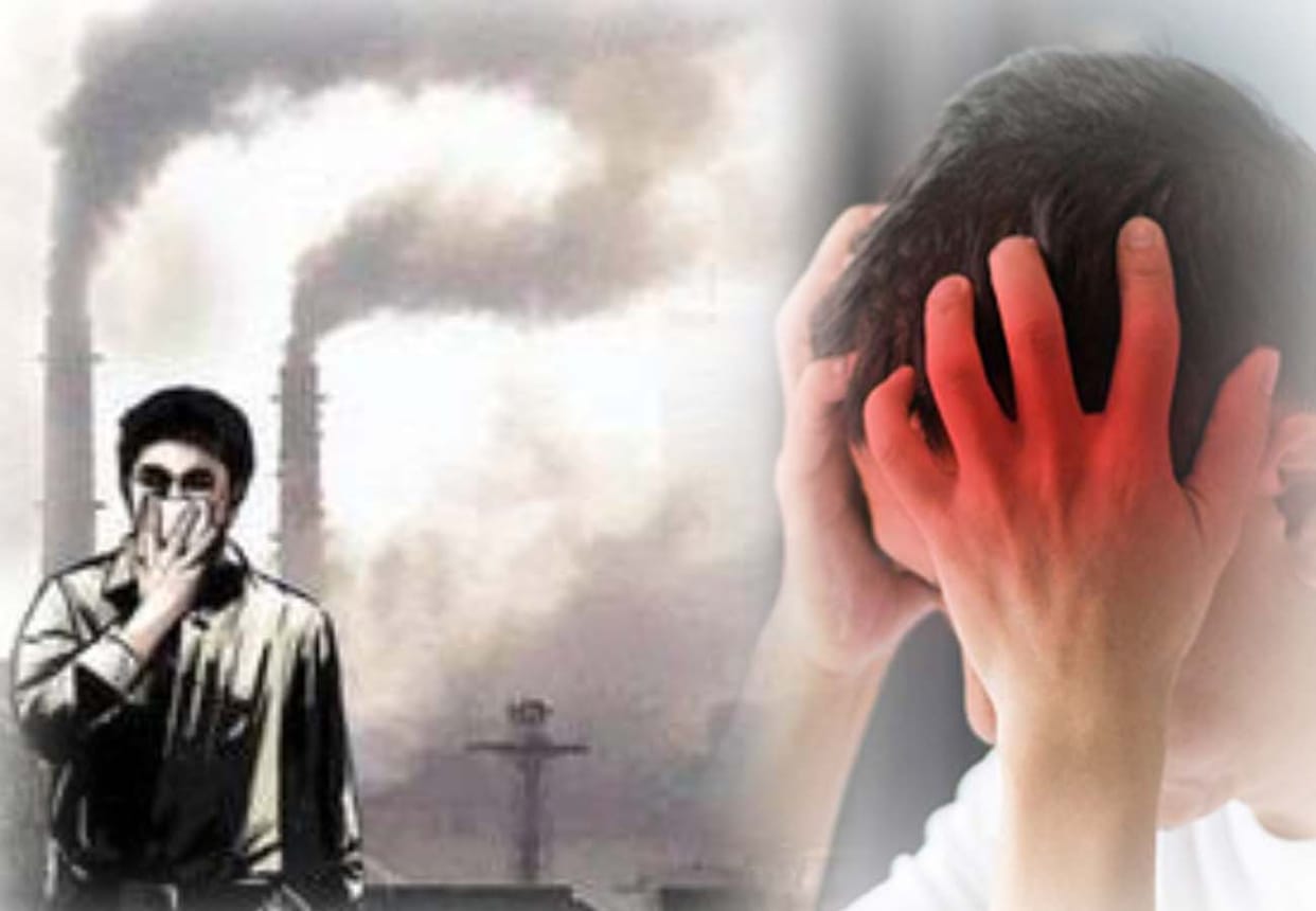 problem of brain attack due to pollution