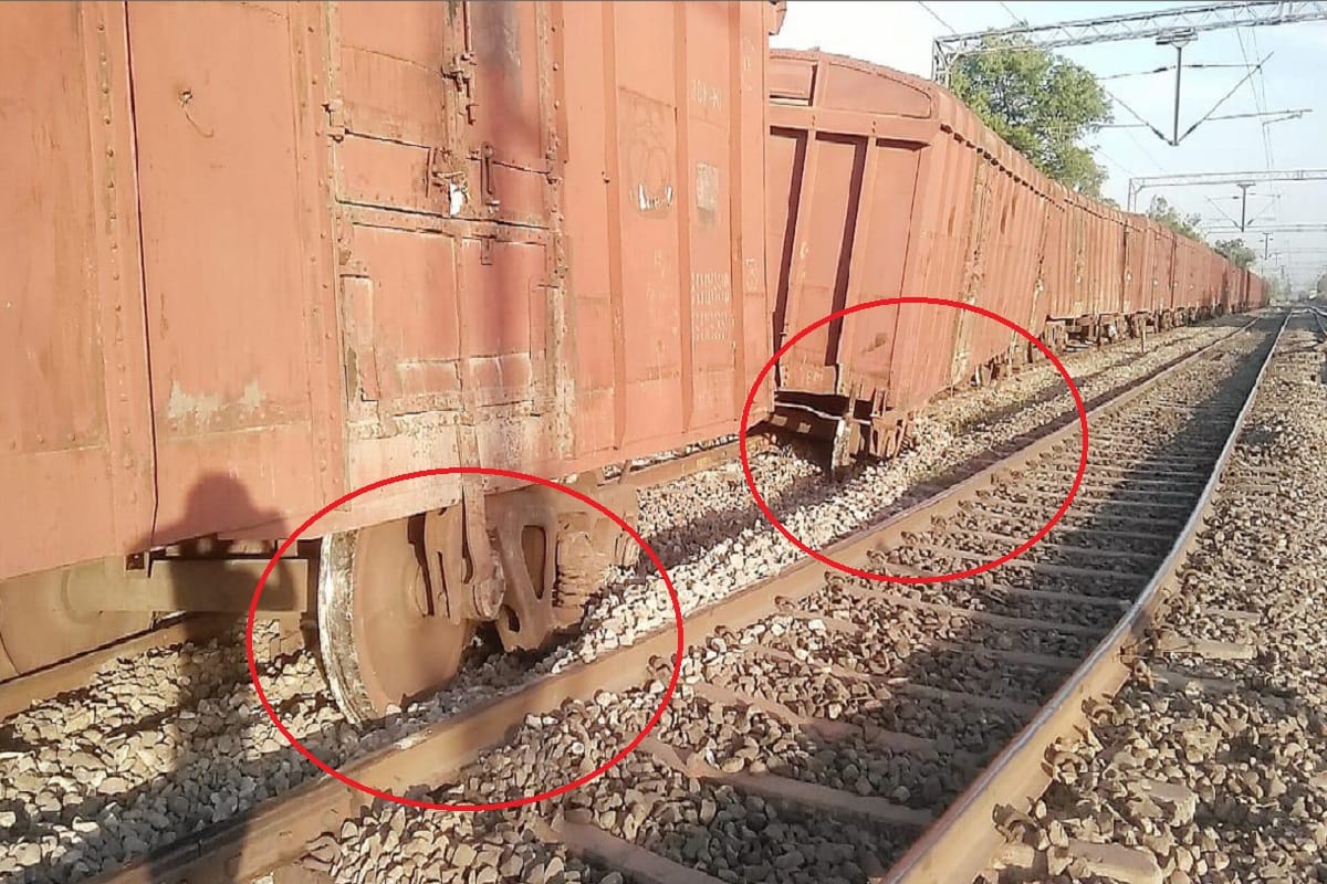 Maal gadi bins derailed in Bijnor, and many trains canceled