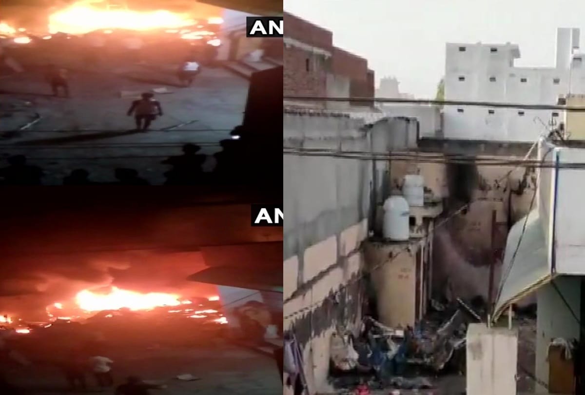 Gurugram one dead five injured after blast in CNG car which was parked in a firecracker godown
