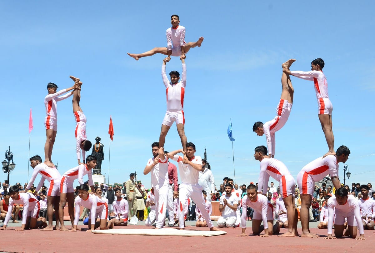 Himachal Foundation Day Celebrations In Shimla And Malkhamb By Gurukul kurukshetra Students