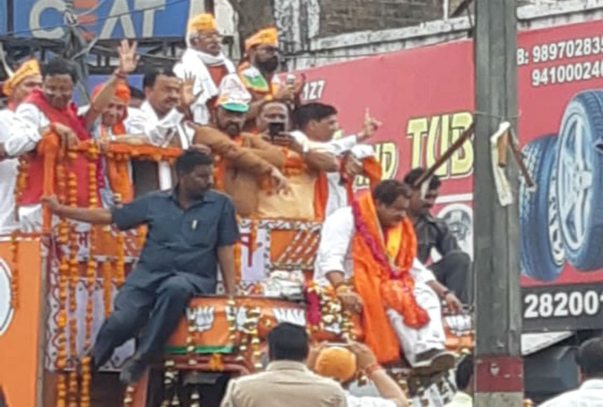 lok sabha elections 2019 Keshav Prasad Maurya Road show in agra