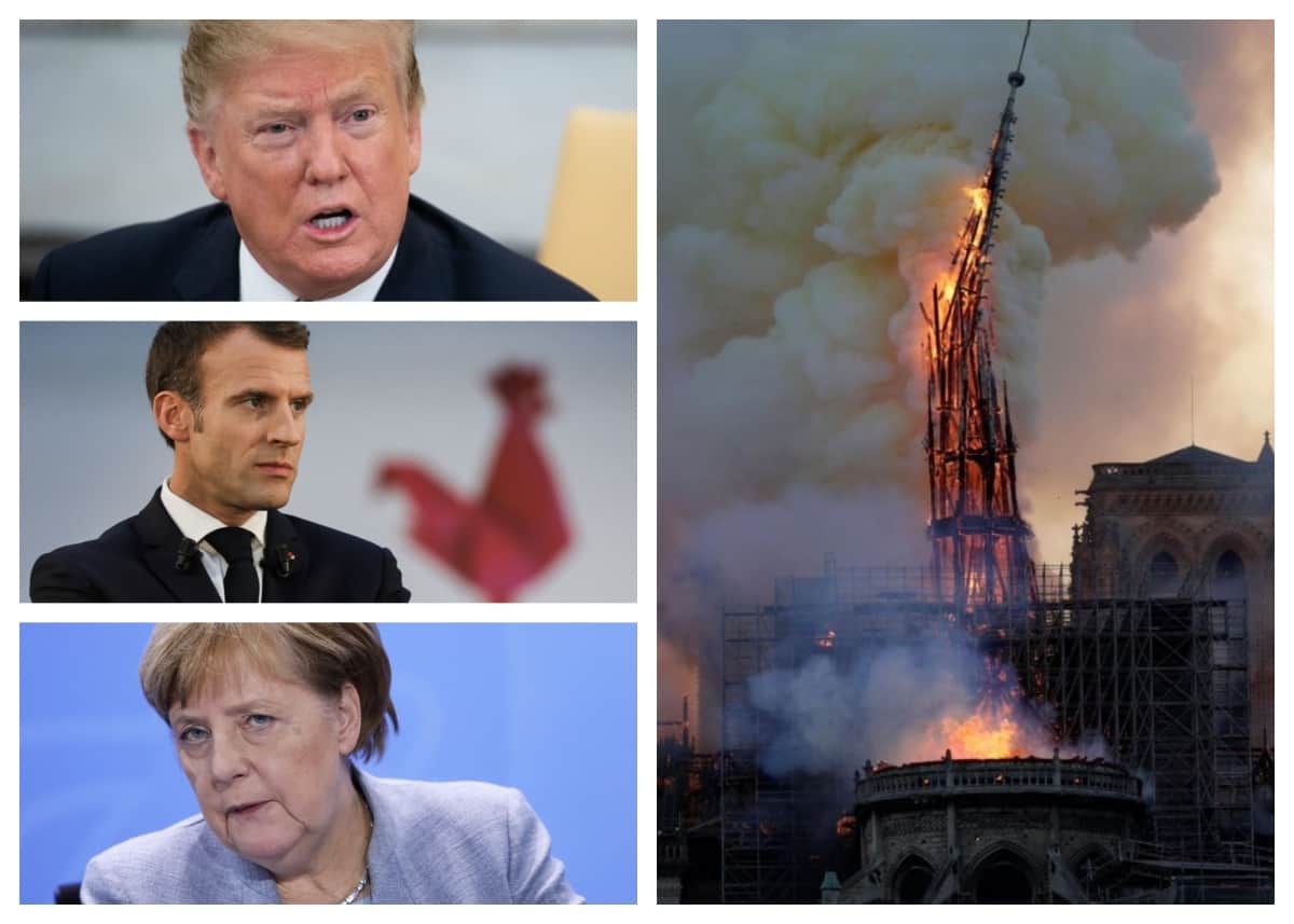 Statements of world leaders on Notre dame cathedral Fire 