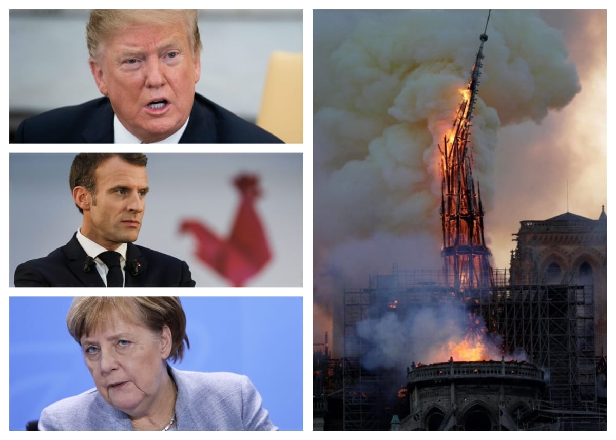 Statements of world leaders on Notre dame cathedral Fire 
