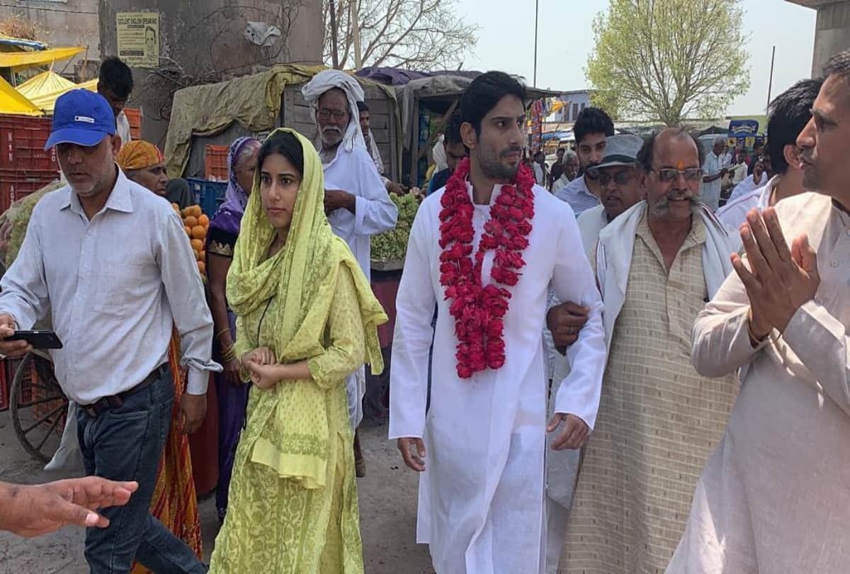 Lok Sabha Elections 2019 kajri babbar and Prateik Babbar election Campaign for leader Raj Babbar