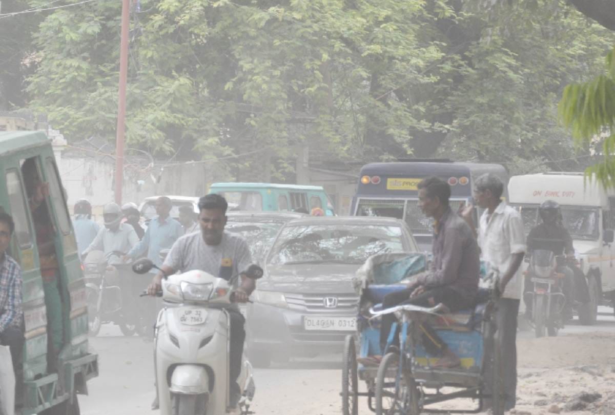 temperature falls down in lucknow in month of april