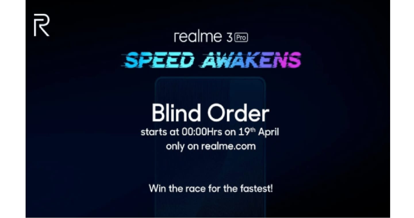 Realme 3 Pro blind pre-orders begin on April 19th, read specifications and features
