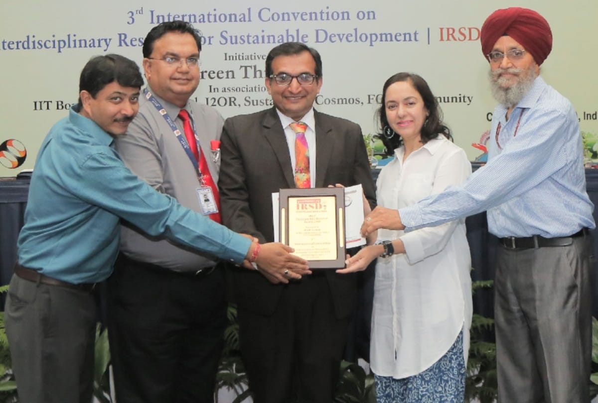 teacher of JNV Thoeg amit kumar honored in Chandigarh