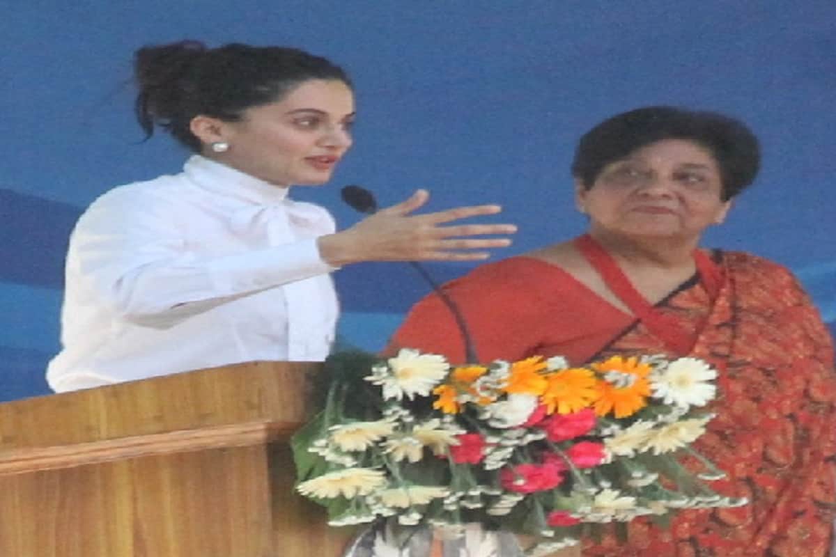 Actress Taapsee Pannu said in a program in Meerut that I have made a lot of work since childhood