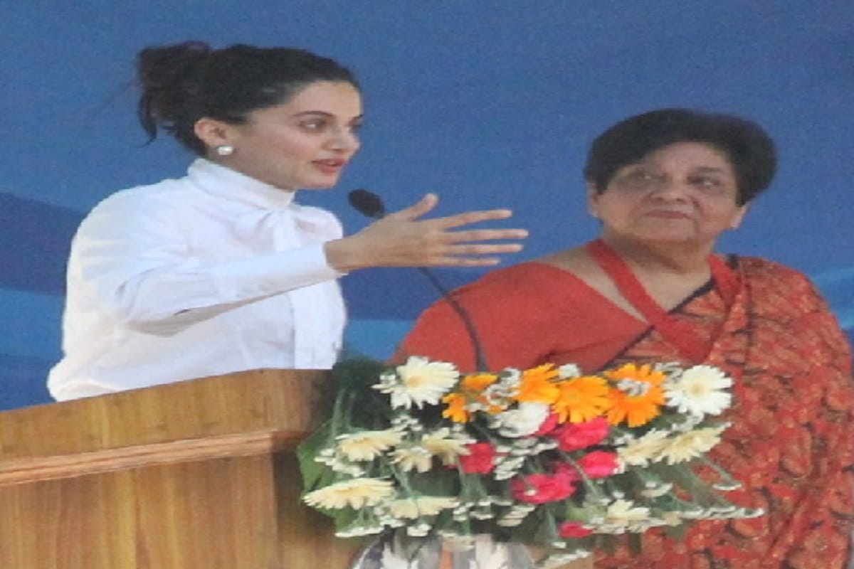 Actress Taapsee Pannu said in a program in Meerut that I have made a lot of work since childhood