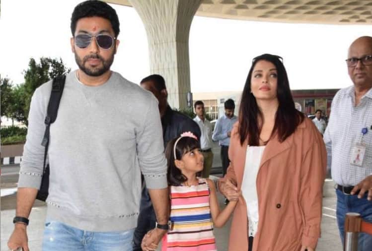 aishwarya rai bachchan spot with abhishek bachchan vacation