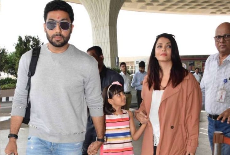 aishwarya rai bachchan spot with abhishek bachchan vacation