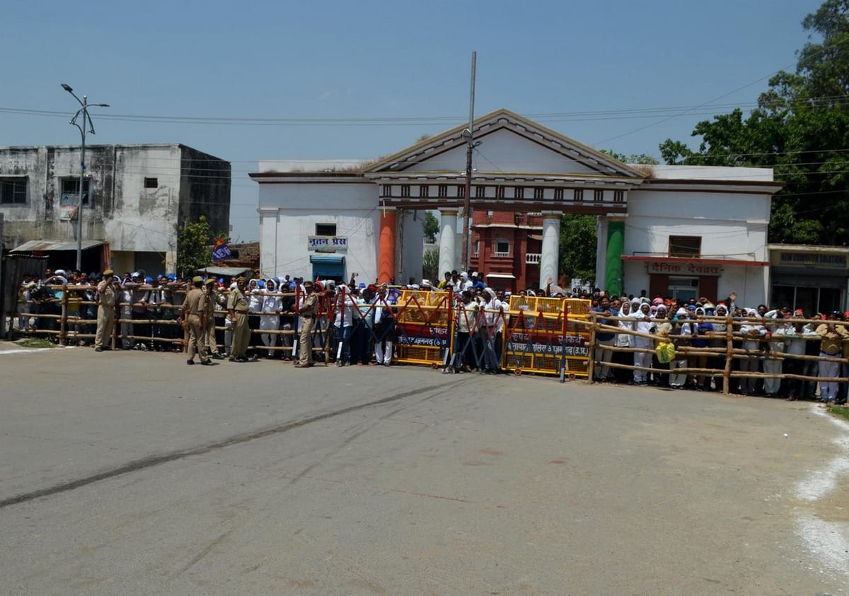 Loksabha election 2019 : Pictures of Akhilesh yadav nomination in azamgarh