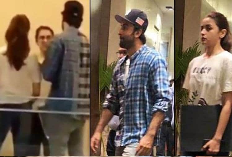 alia bhatt and ranbir kapoor spotted At Interior Designer Firm