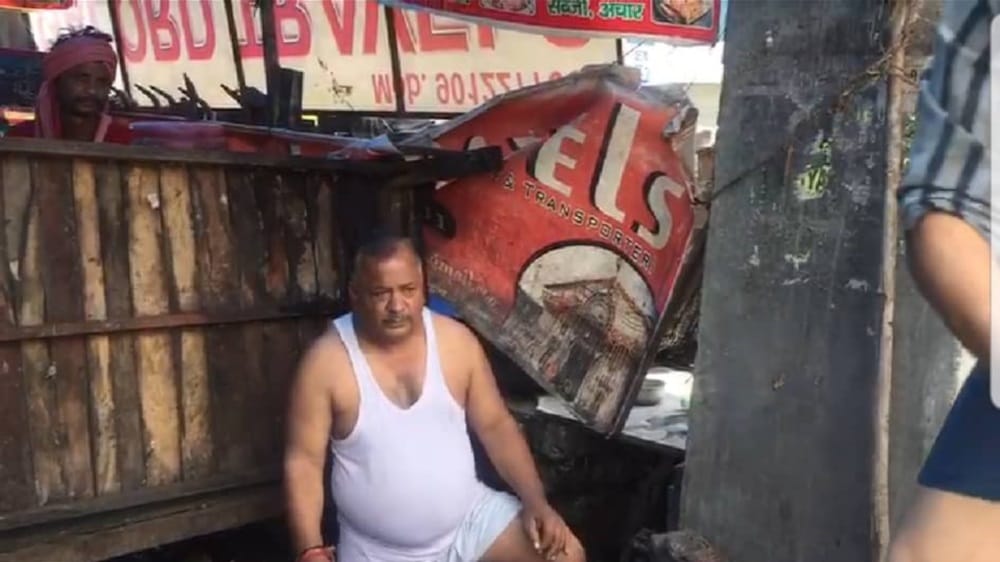 haridwar mayor anita sharma husband ashok sharma clean nala himslef