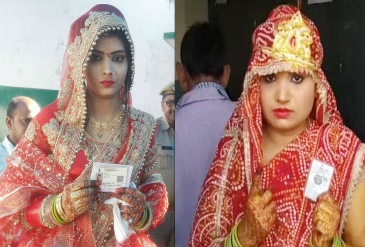 Agra Lok Sabha Election 2019 Live Voting bride groom casts vote Agra News Update Today