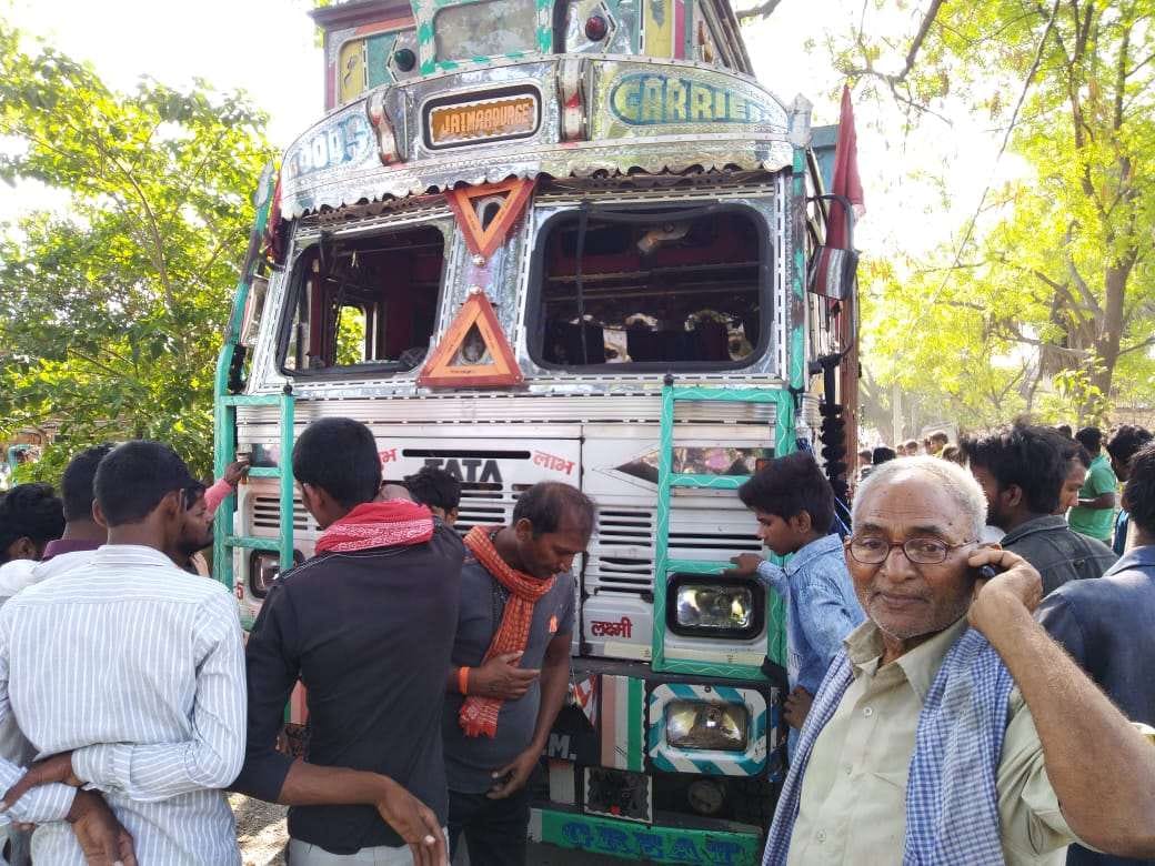 Child killed by truck, two injured