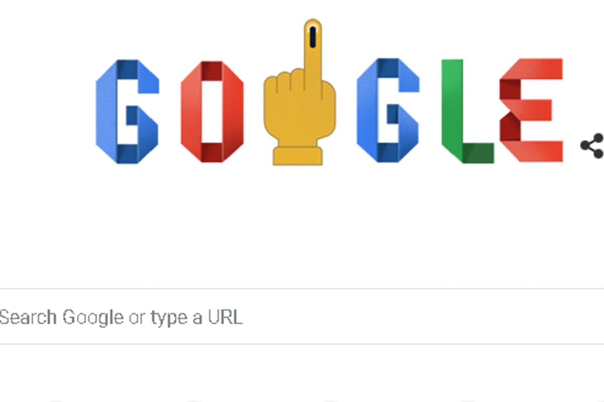 Lok Sabha Election 2019: google makes doodle on second phase voting