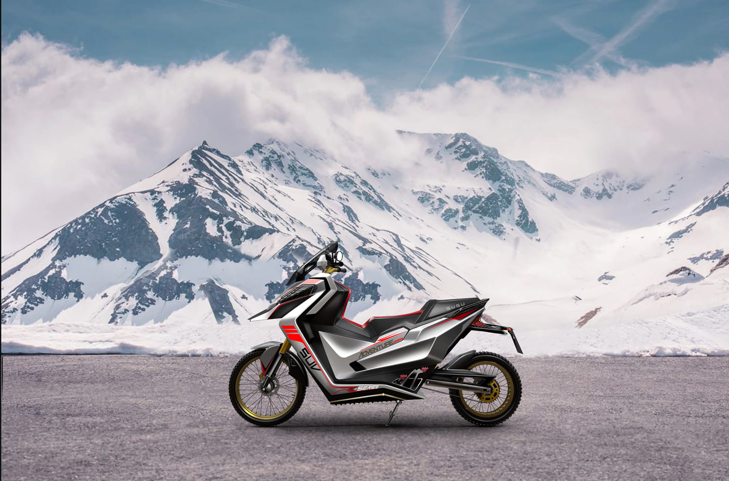 electric bike gugu r-suv motorcycle revealed in india, range upto 300 km in single charge