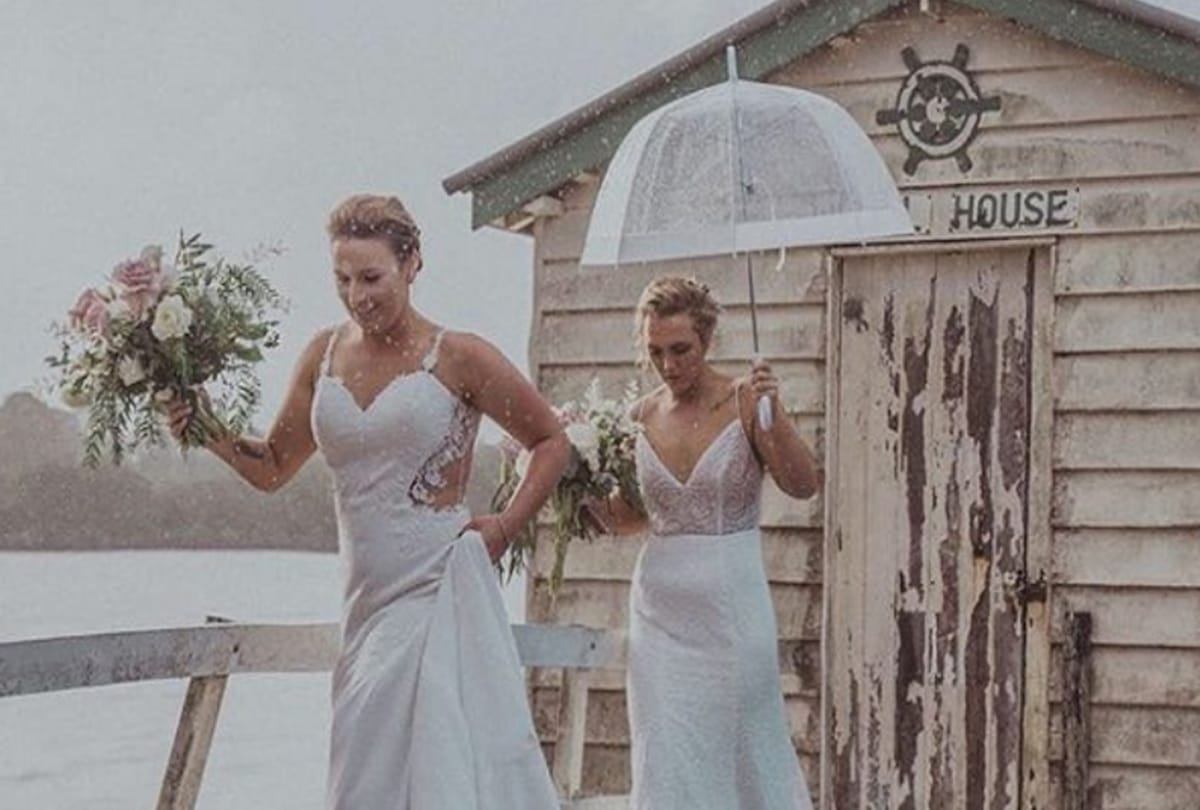 Lesbian cricketer Nicola Hancock and Hayley Jensen married to each other