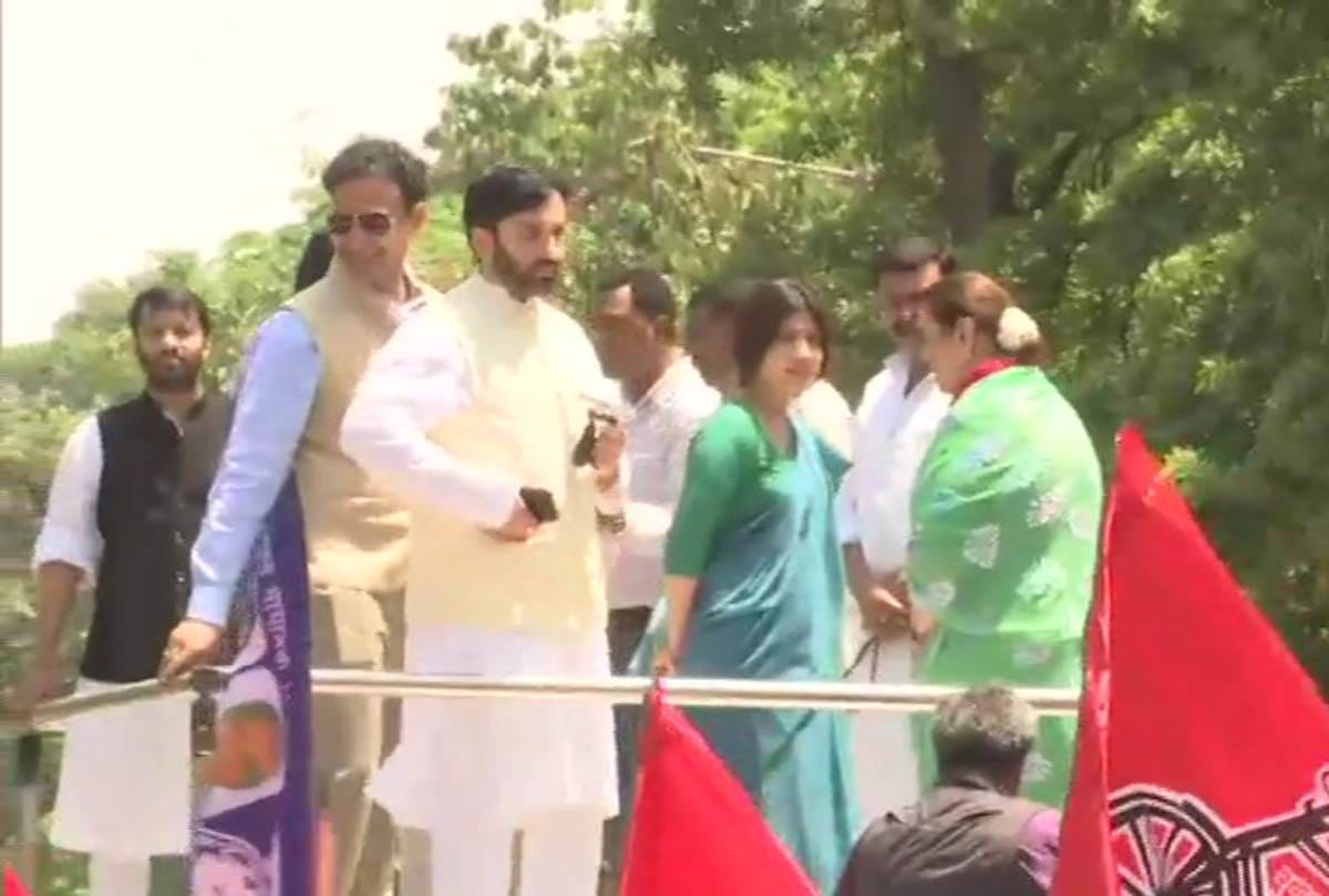 lok sabha election 2019 : sp candidate from lucknow poonam sinha filed nomination