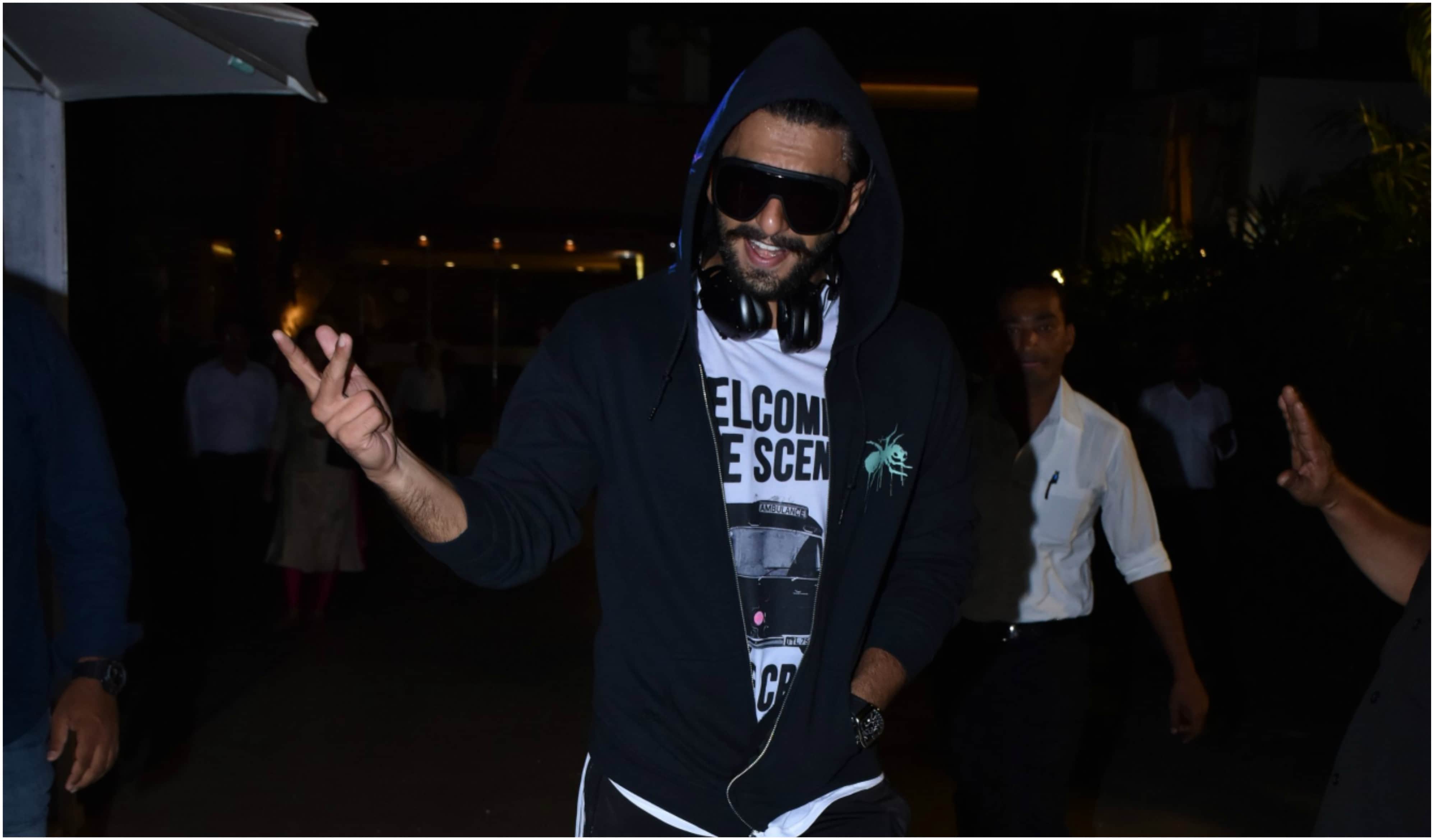 Ranveer Singh spotted outside Bandra club with fans in Mumbai